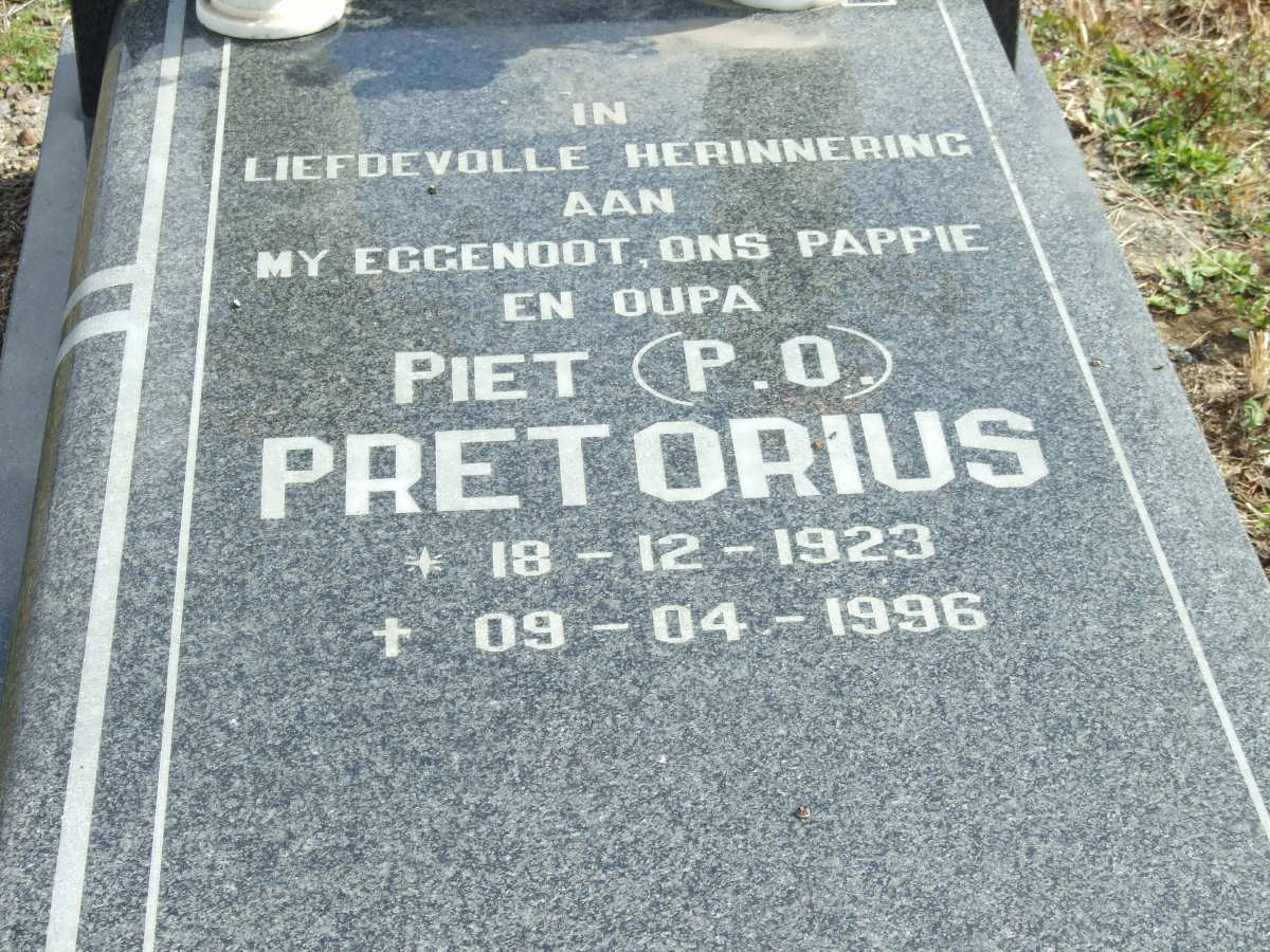 PRETORIUS Petrus Owen 1923-1996
