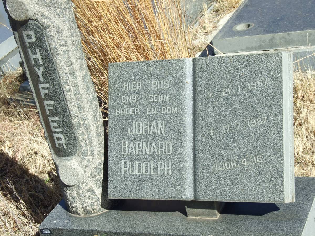 PHYFFER Johan Barnard Rudolph 1967-1987