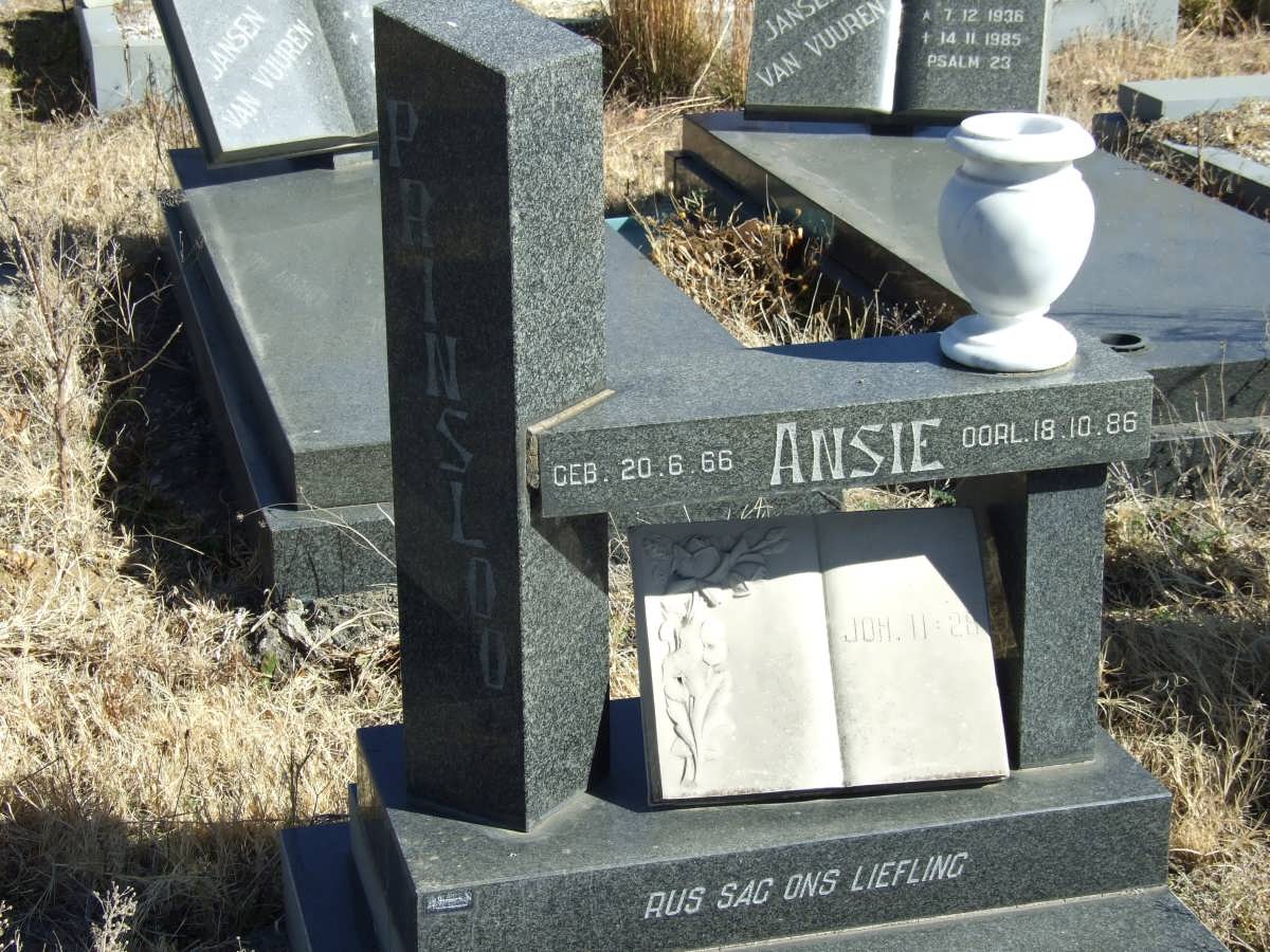 PRINSLOO Ansie 1966-1986