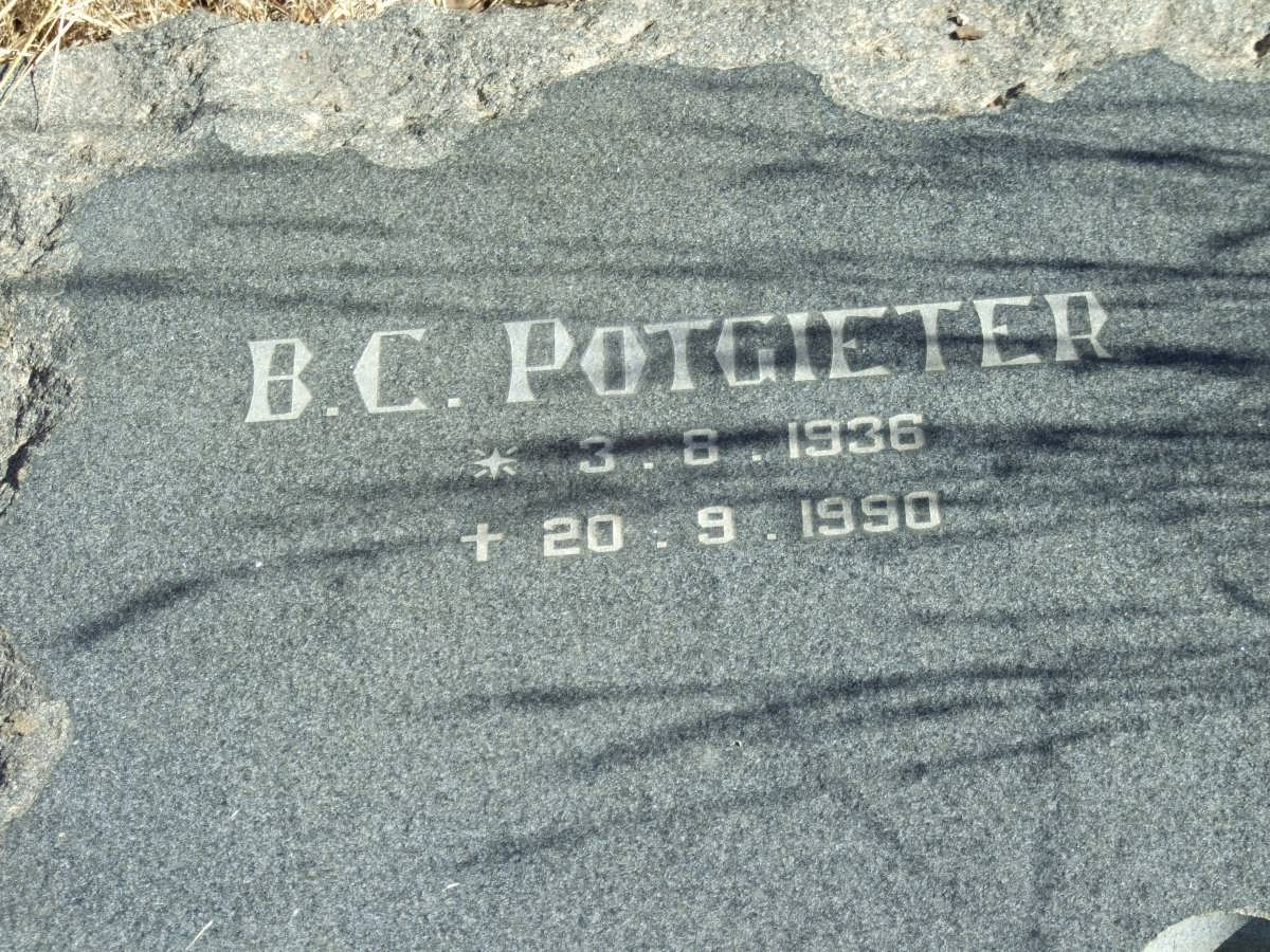 POTGIETER B.C. 1936-1990