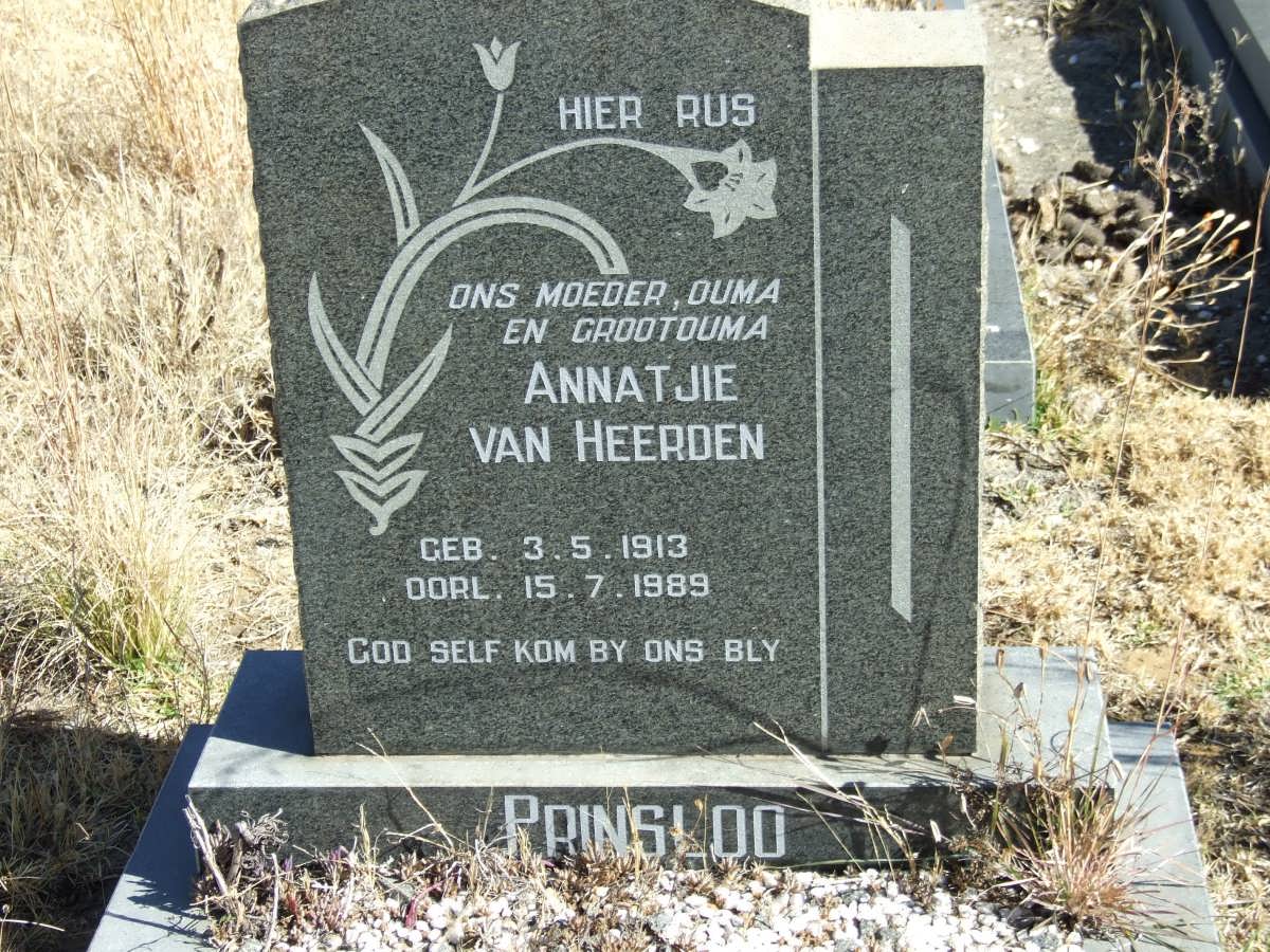 PRINSLOO Annatjie van Heerden 1913-1989