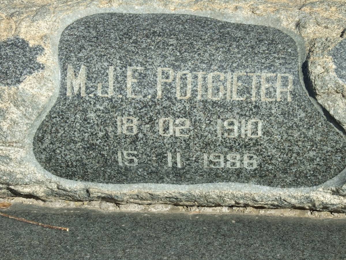 POTGIETER M.J.E. 1910-1986