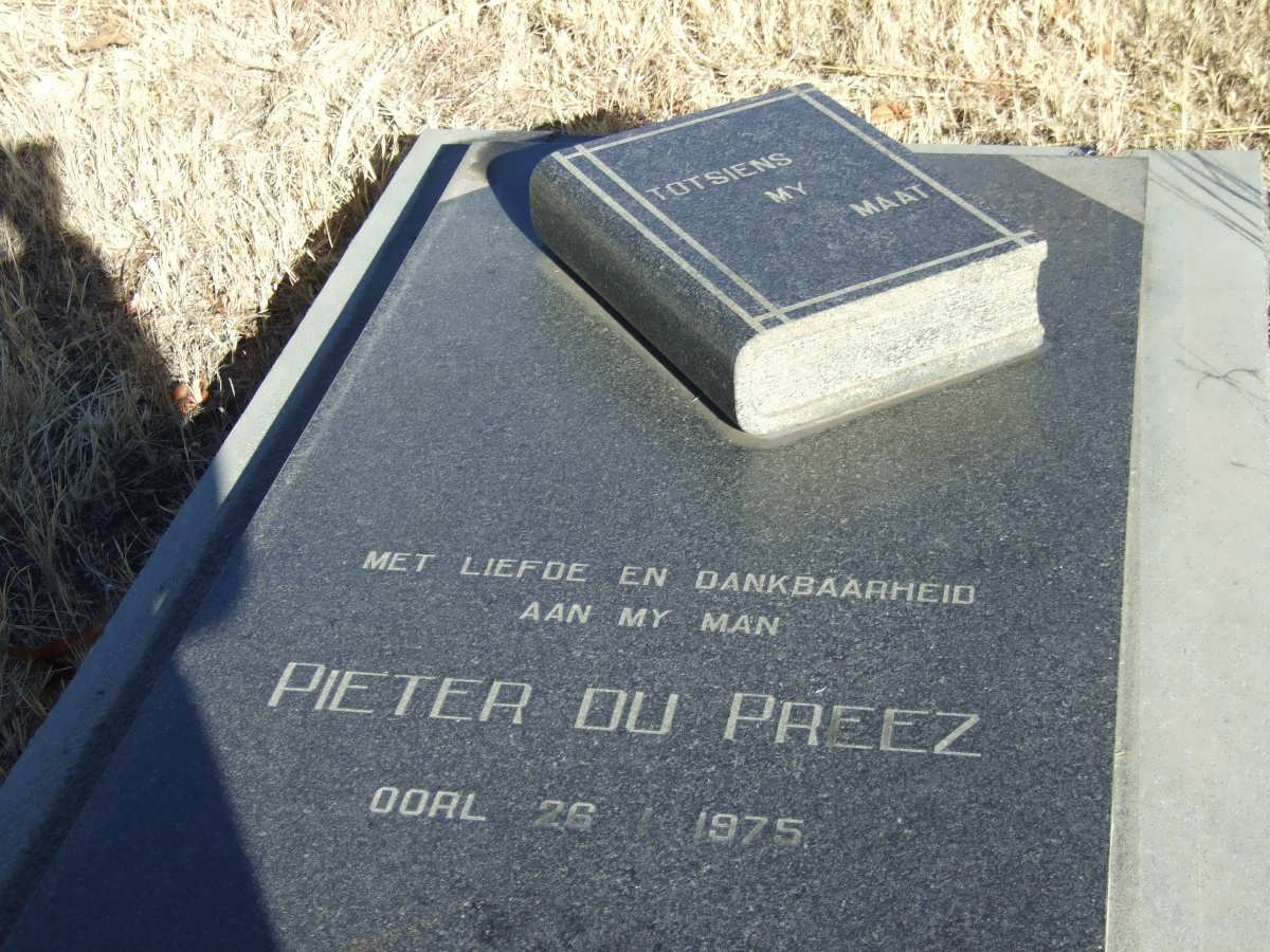 PREEZ Pieter, du -1975