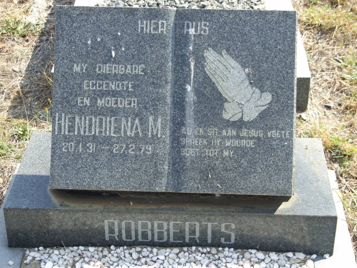 ROBBERTS Hendriena M. 1931-1979