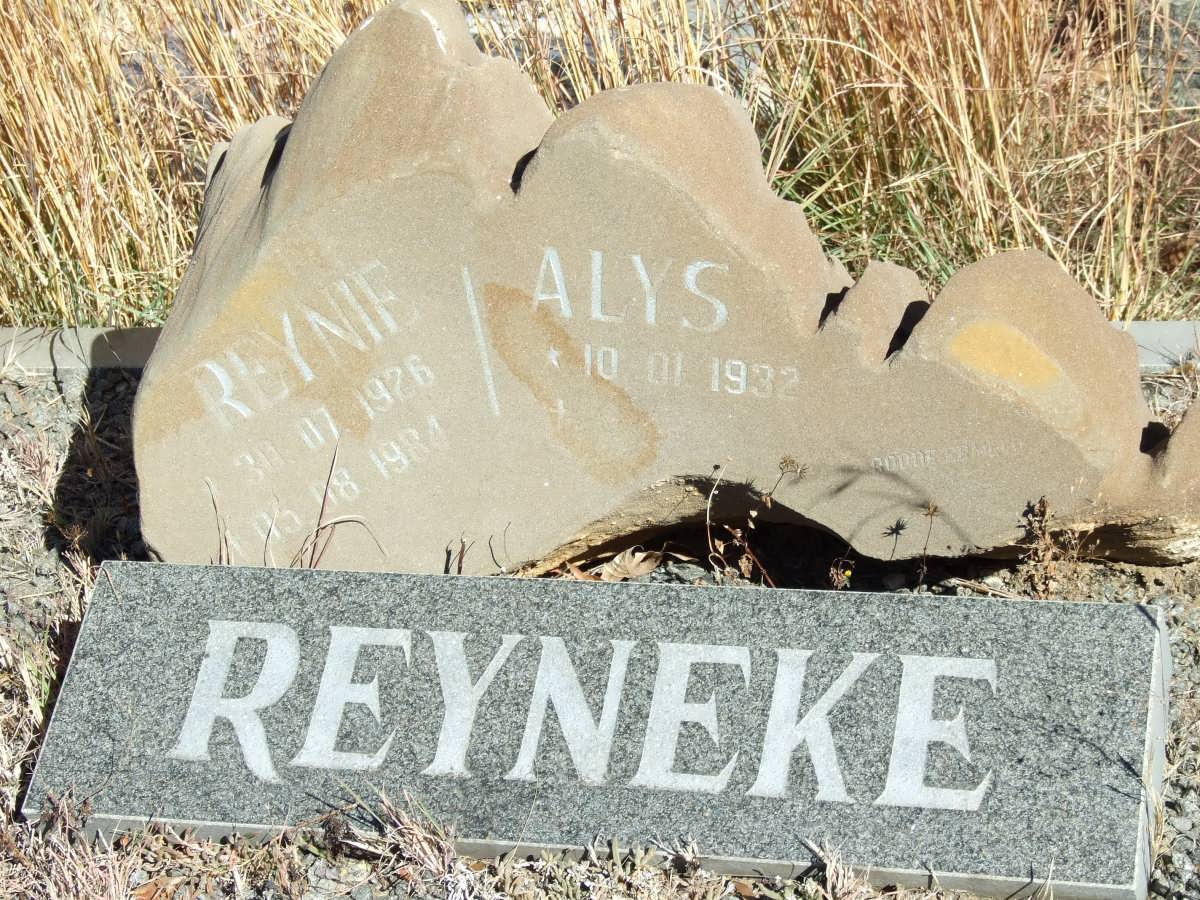 REYNEKE Reynie 1926-1984 &amp; Alys 1932-