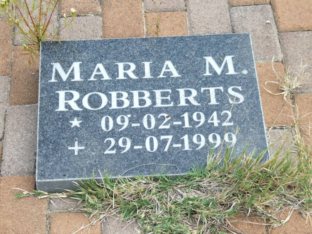 ROBBERTS Maria M. 1942-1999