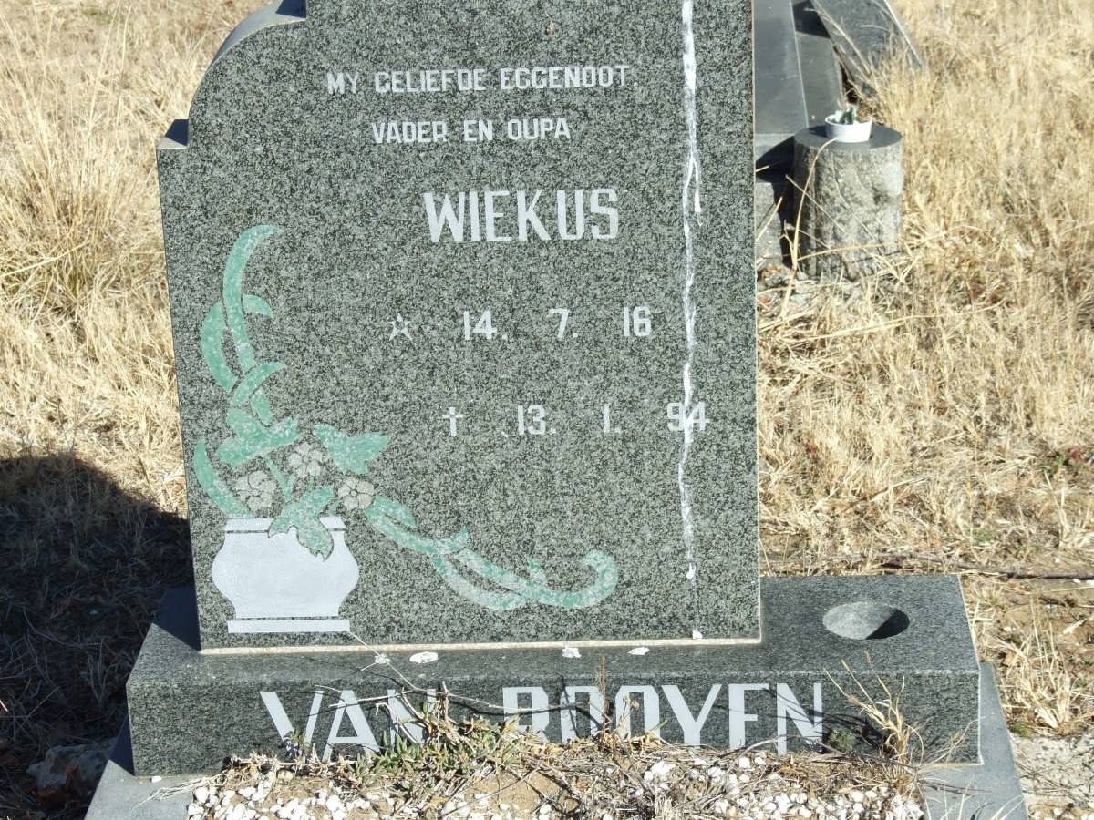 ROOYEN Wiekus, van 1916-1994