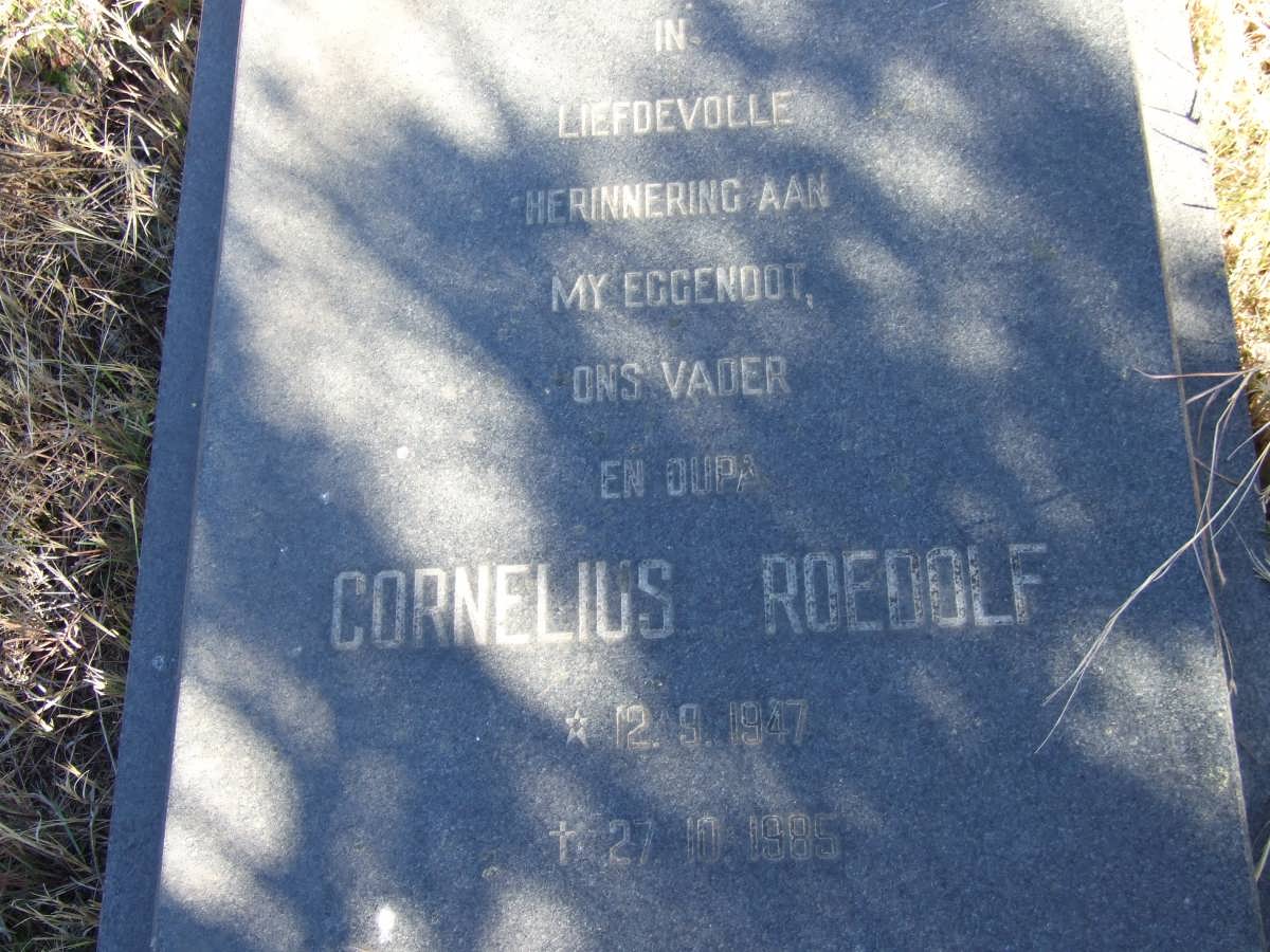 REEDE Cornelius Roedolf, van de 1947-1985
