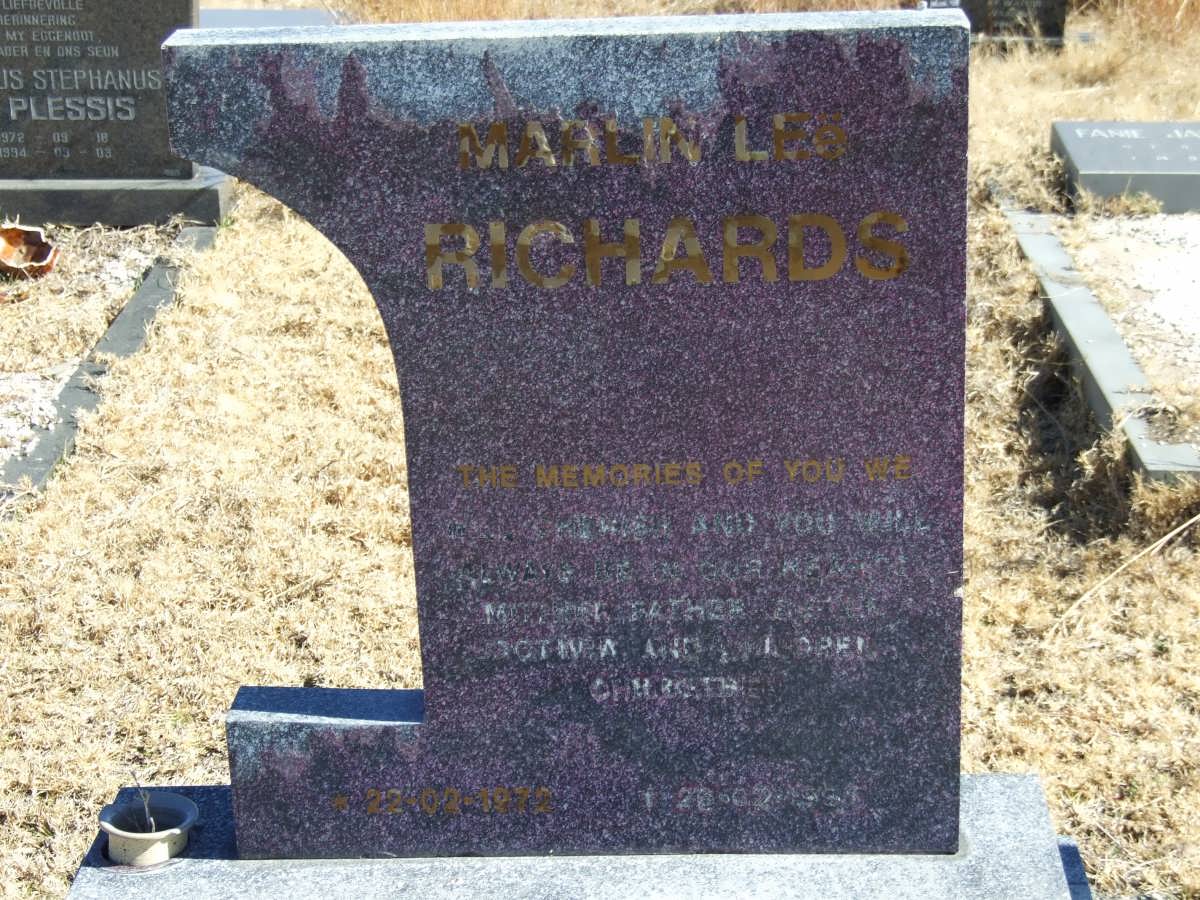 RICHARDS Marlin Leë 1972-1995