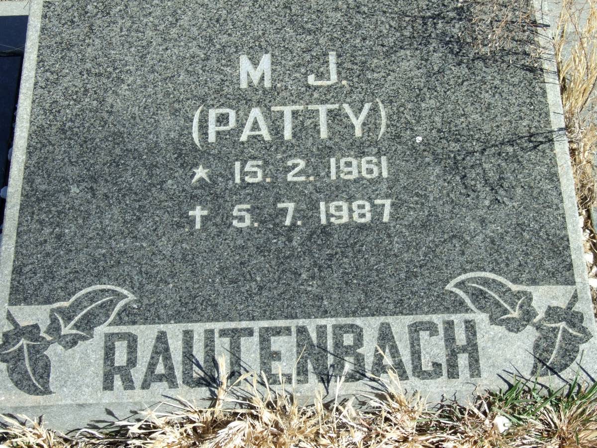 RAUTENBACH M.J. 1961-1987