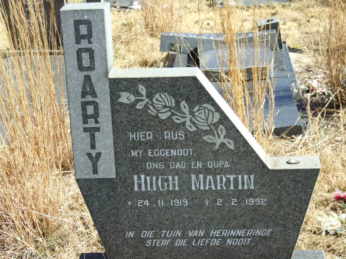ROARTY Hugh Martin 1919-1992