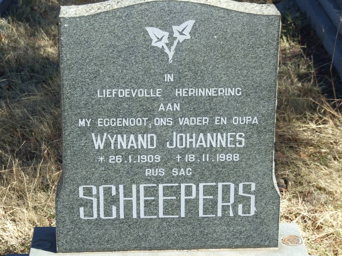 SCHEEPERS Wynand Johannes 1909-1988