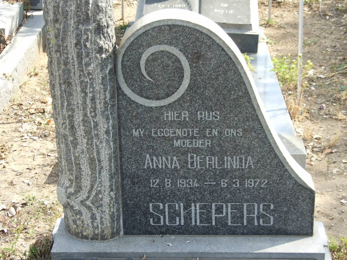 SCHEEPERS Anna Berlinda 1934-1972