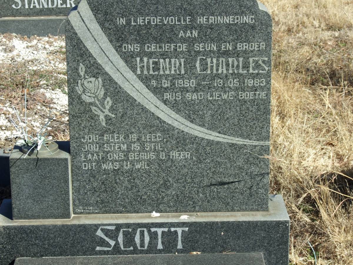 SCOTT Henri Charles 1960-1983