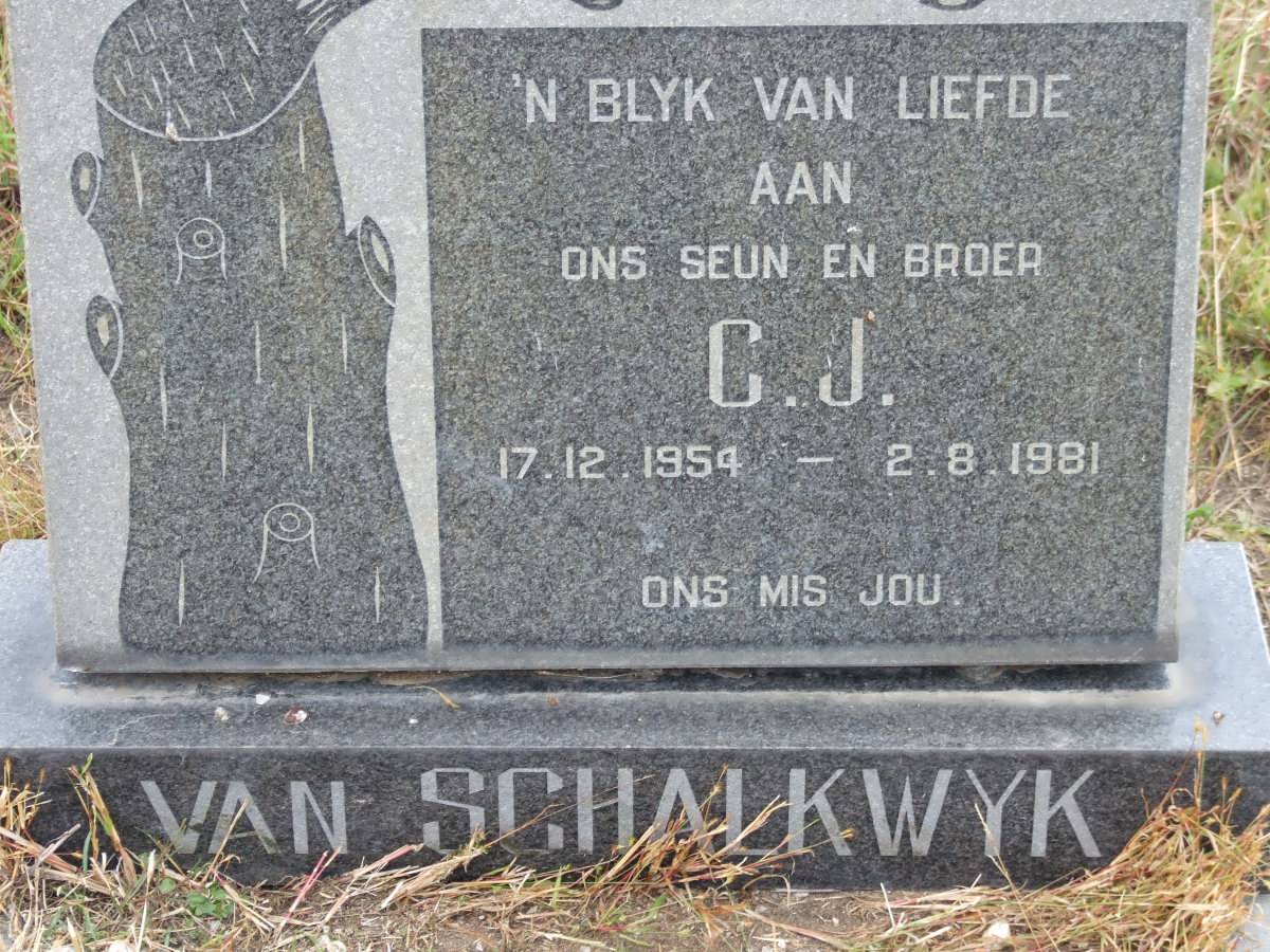 SCHALKWYK G.J., van 1954-1981