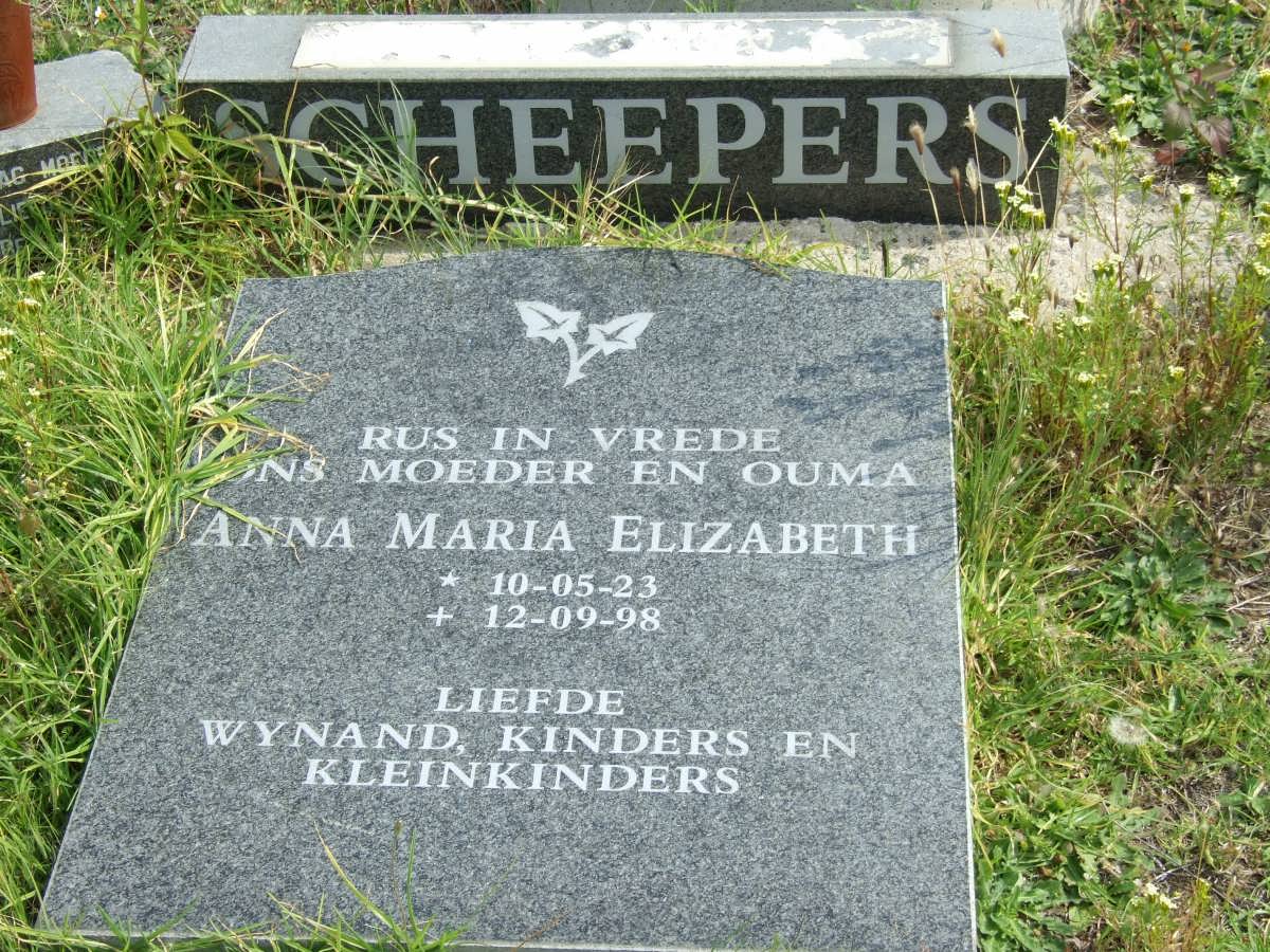 SCHEEPERS Anna Maria Elizabeth 1923-1998