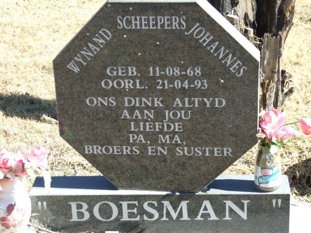 SCHEEPERS Wynand Johannes 1968-1993