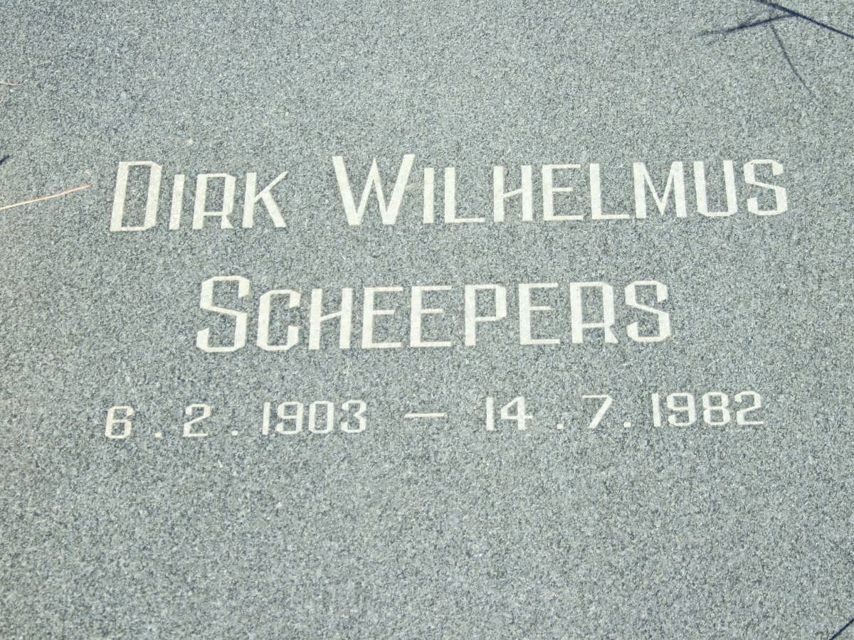 SCHEEPERS Dirk Wilhelmus 1903-1982