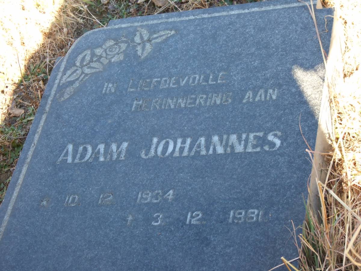 STANDER Adam Johannes 1934-1981