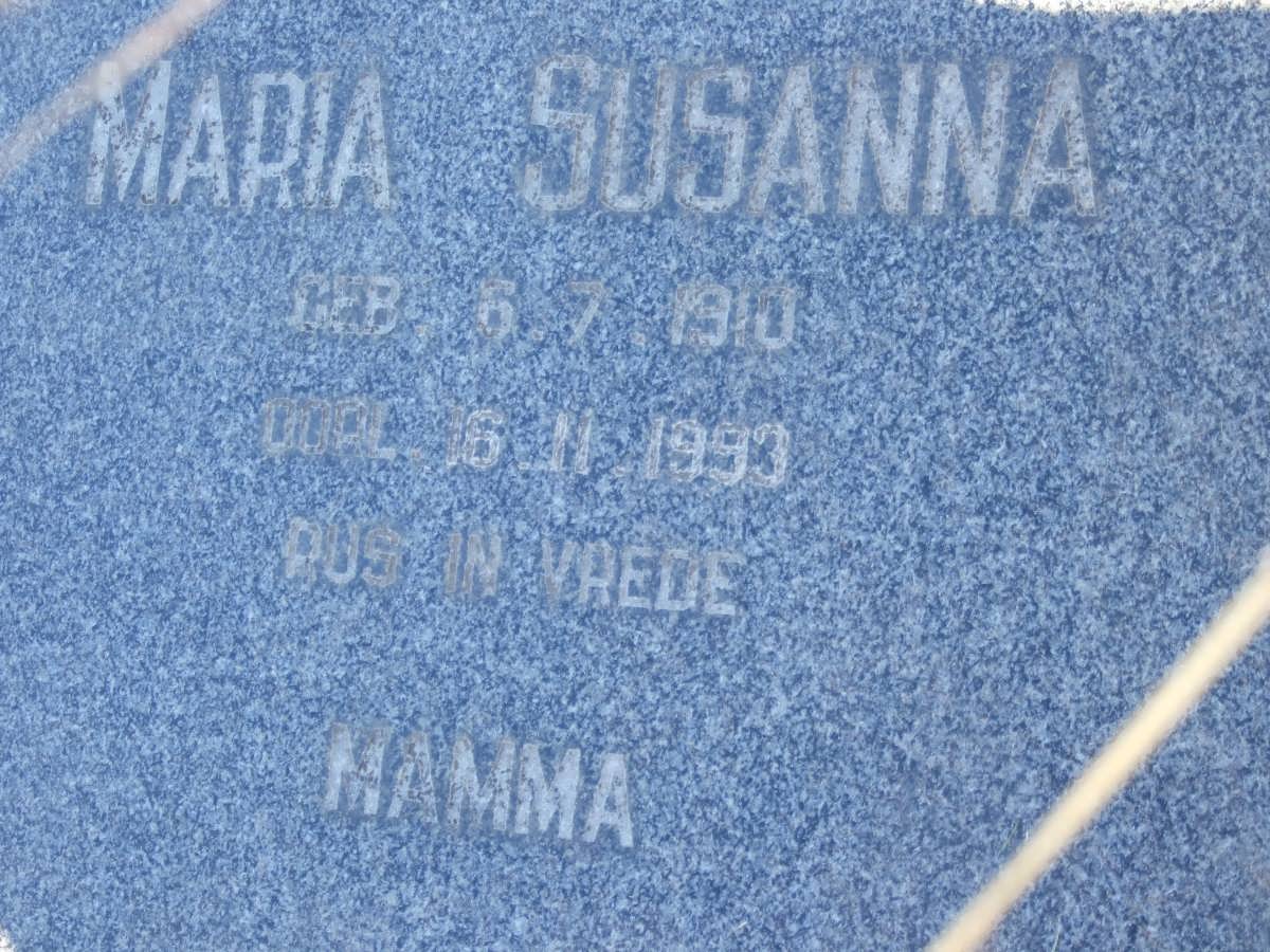 STRICKER David Hermanus 1909-1988 &amp; Maria Susanna 1910-1993