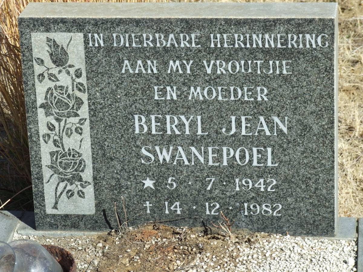 SWANEPOEL Beryl Jean 1942-1982