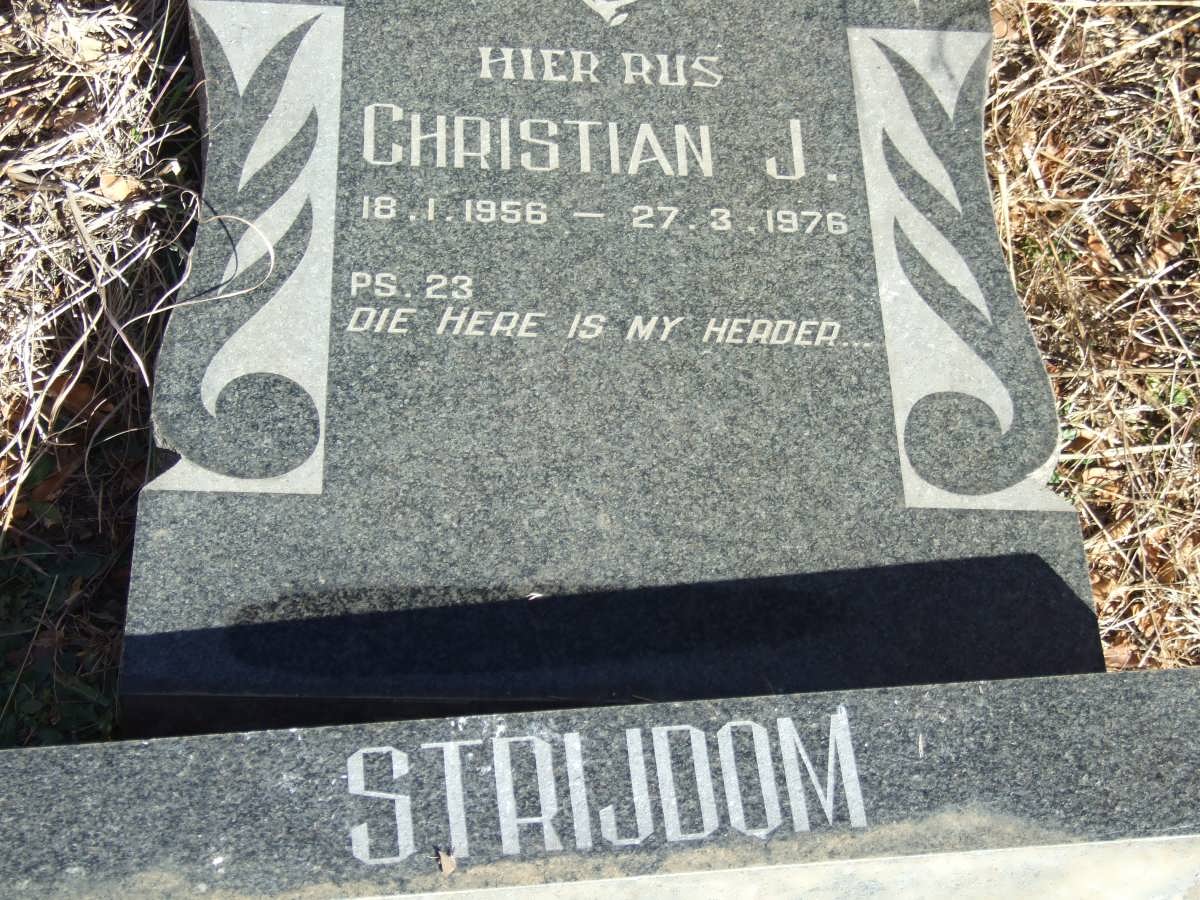STRIJDOM Christian J. 1956-1976