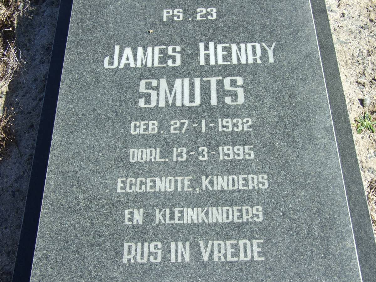 SMUTS James Henry 1932-1995