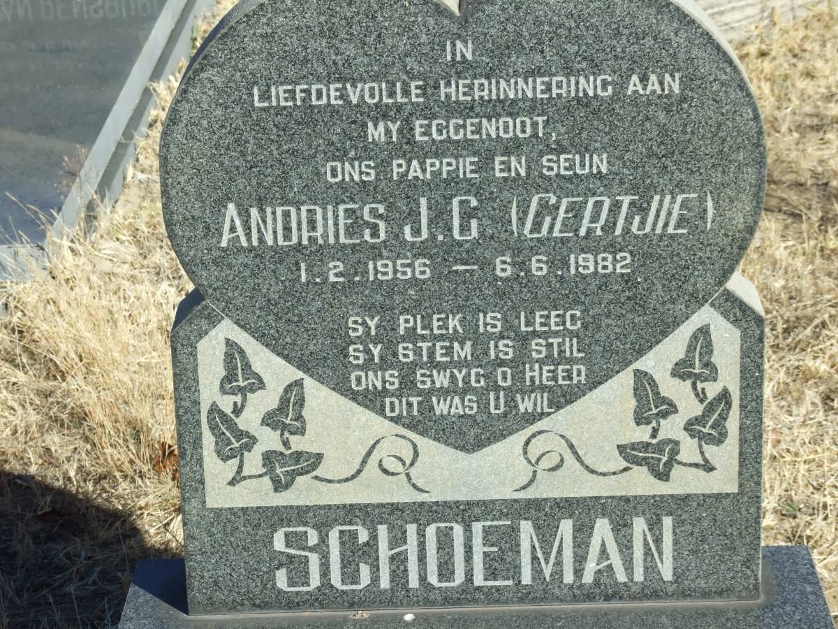 SCHOEMAN Andries J.G. 1956-1982