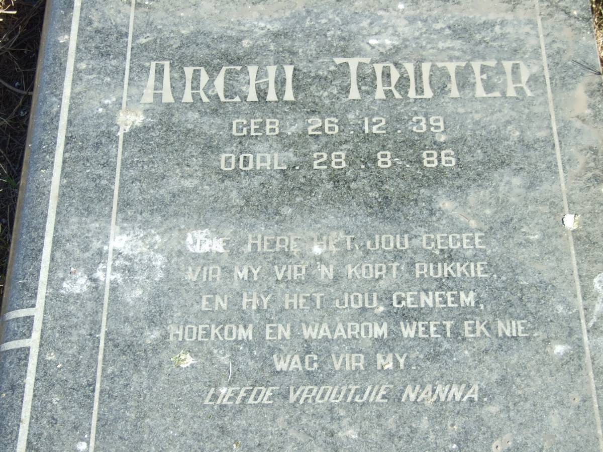 TRUTER Archi 1939-1986