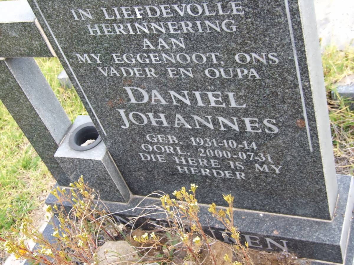 VUUREN Daniel Johannes, van 1931-2000