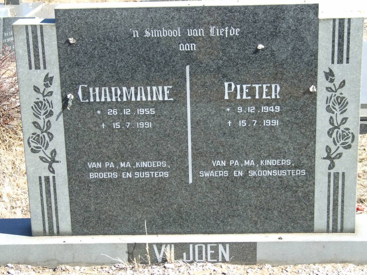 VILJOEN Pieter 1949-1991 &amp; Charmaine 1955-1991