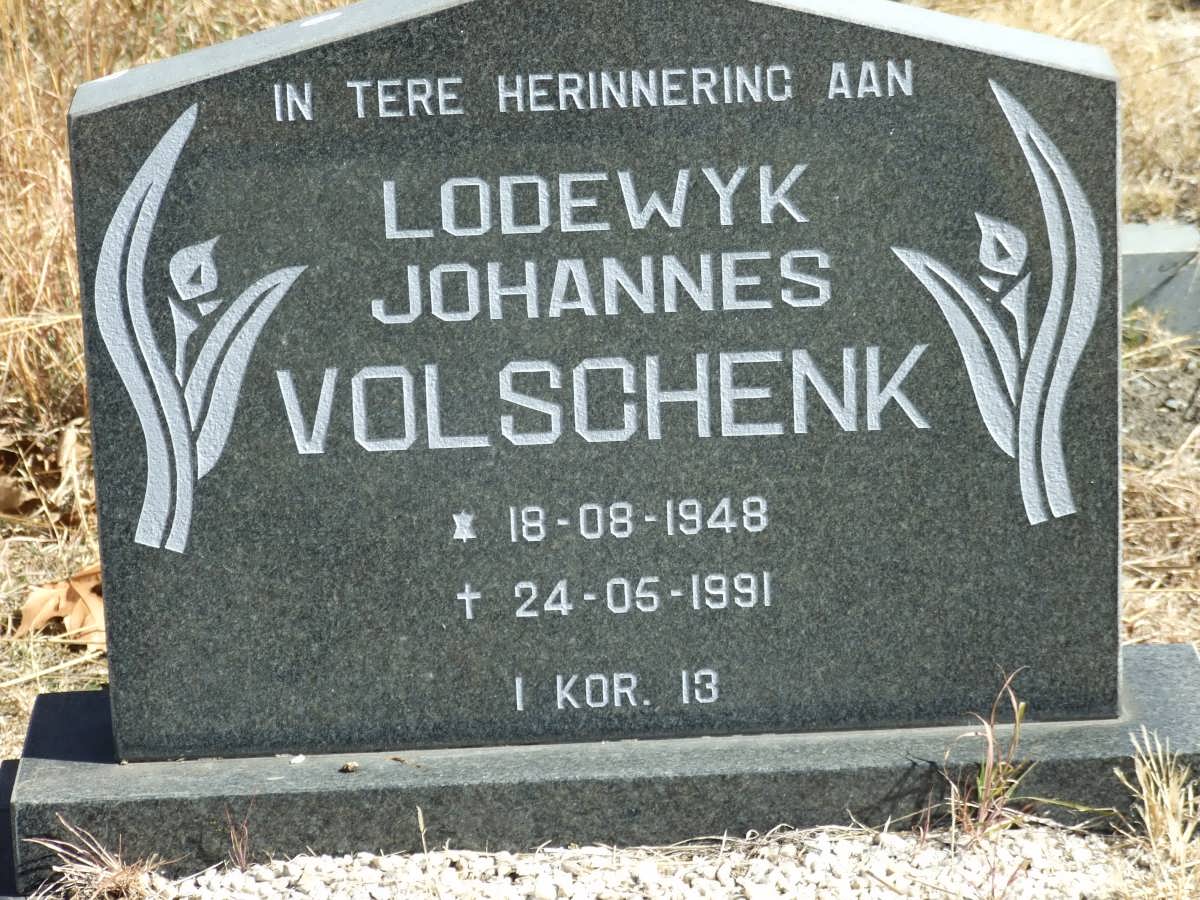 VOLSCHENK Lodewyk Johannes 1948-1991