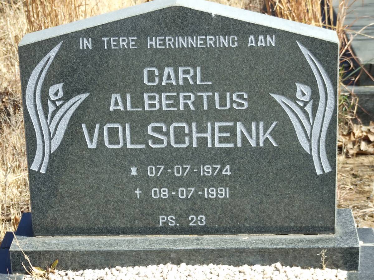 VOLSCHENK Carl Albertus 1974-1991
