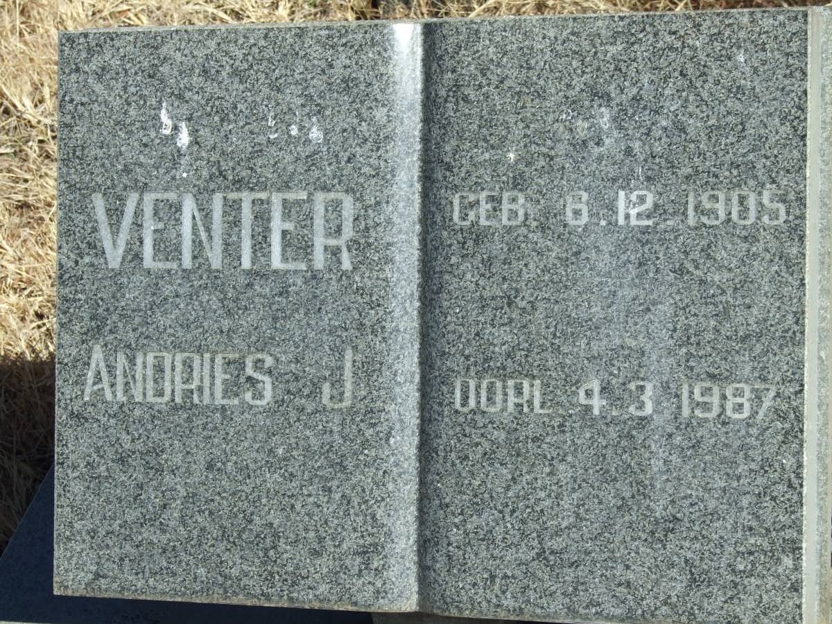 VENTER Andries J. 1905-1987