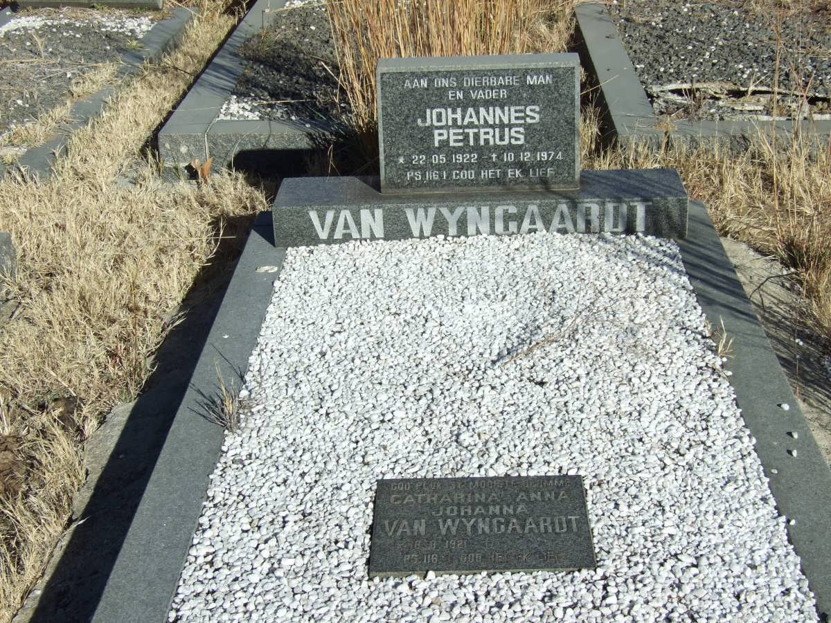 WYNGAARDT Johannes Petrus, van 1922-1974 &amp; Catharina Anna Johanna 1921-