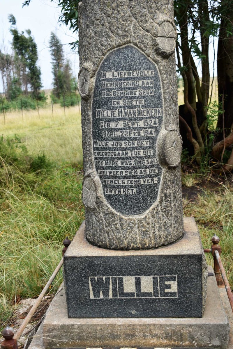 NIEKERK Willie H., van 1924-1941