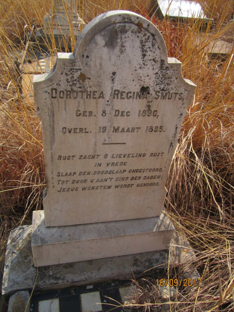 SMUTS Dorothea Regina 1890-1895
