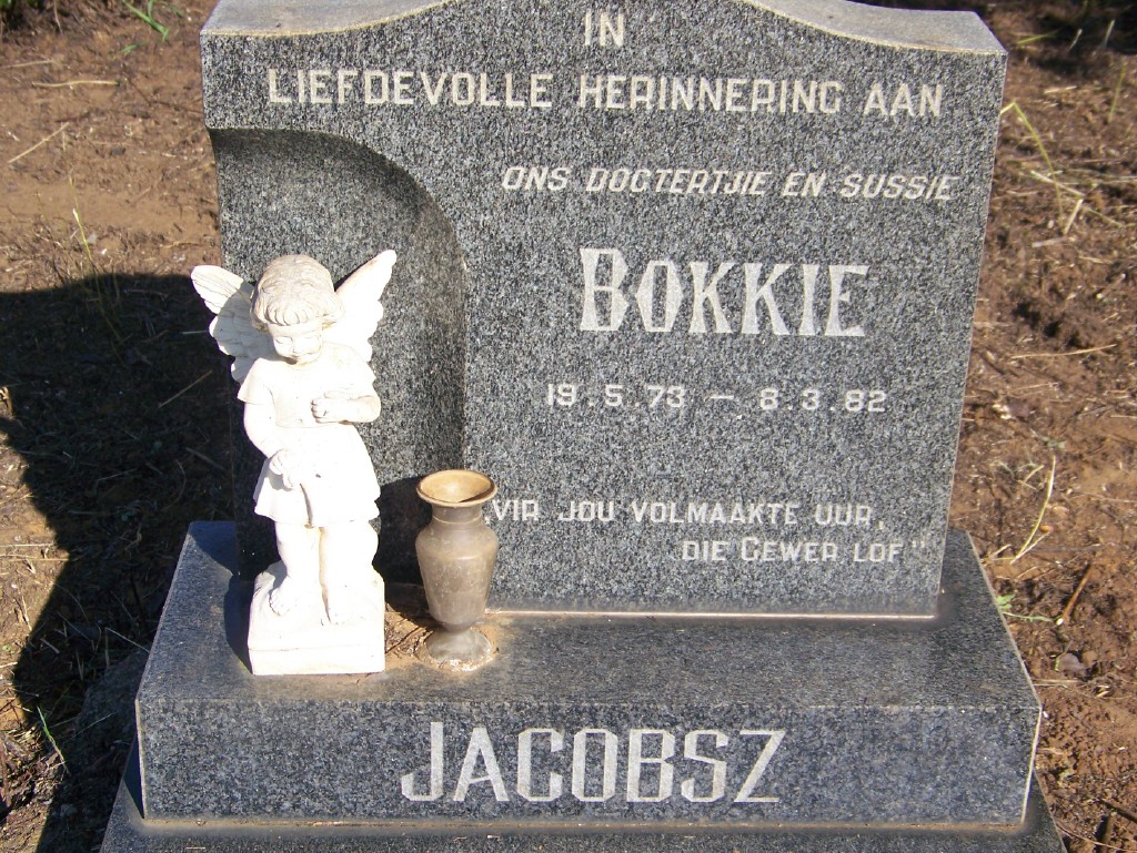 JACOBSZ Bokkie 1973-1982
