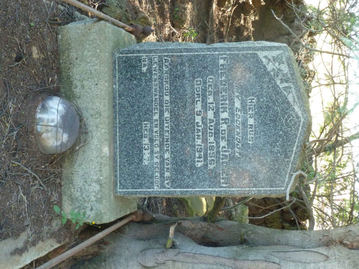 JAGER Frederik R., de 1856-1941