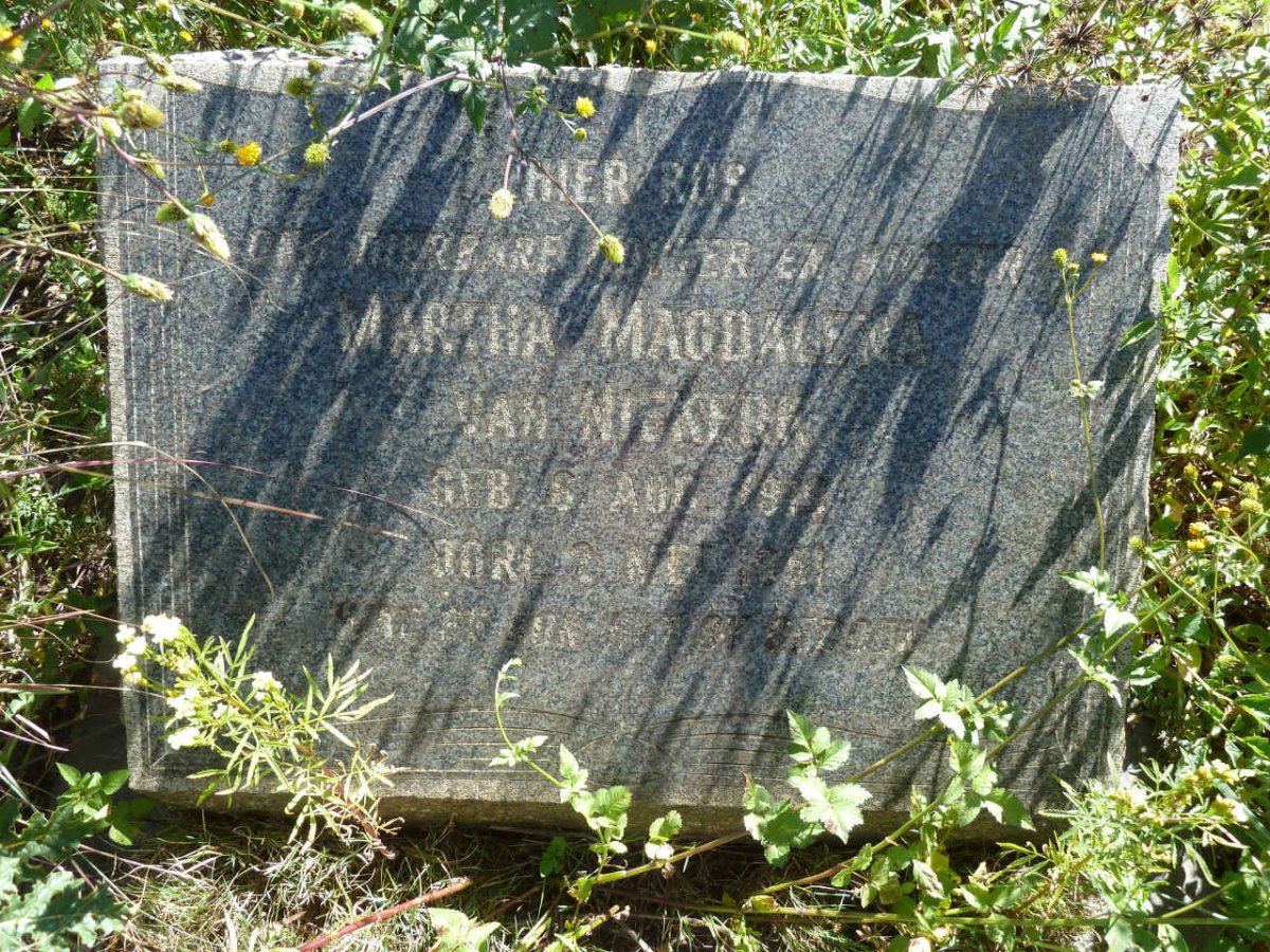 NIEKERK Martha Magdalena, van 1916-1951