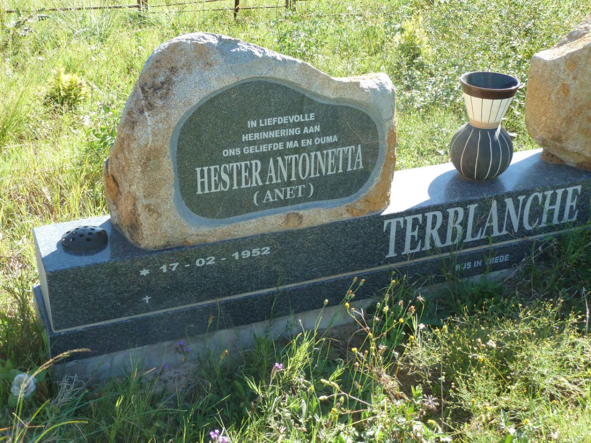 TERBLANCHE Hester Antoinetta 1952-