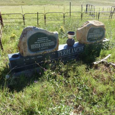 TERBLANCHE Adolph Hendrik Smith 1950-2012 &amp; Hester Antoinetta 1952-