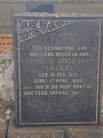 CILLIERS Lourens Streicher 1871-1939