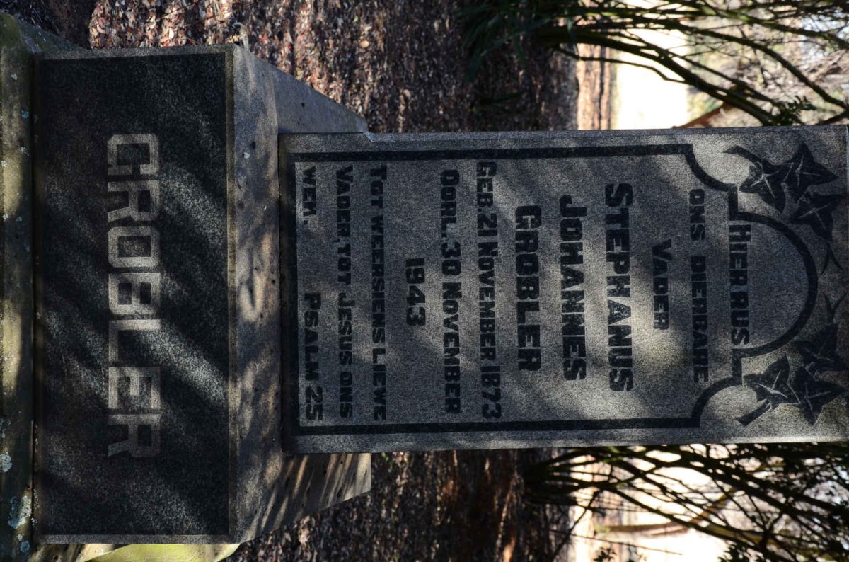 GROBLER Stephanus Johannes 1873-1943