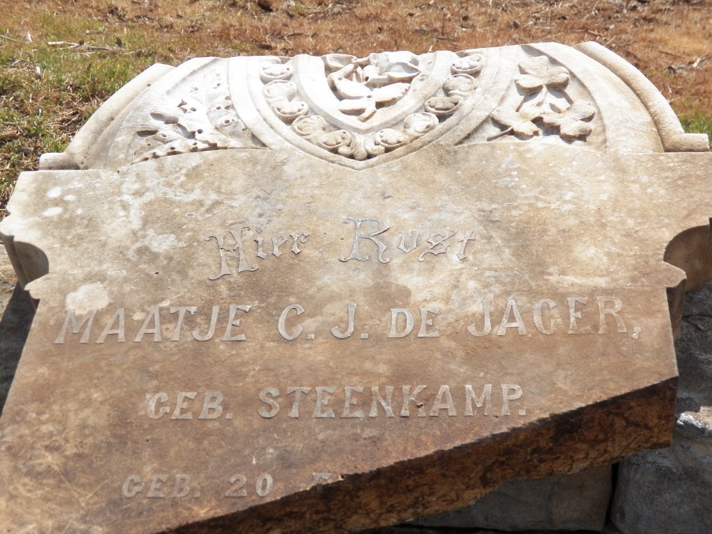 JAGER Maatje C.J., de nee STEENKAMP 1837-1901 _1