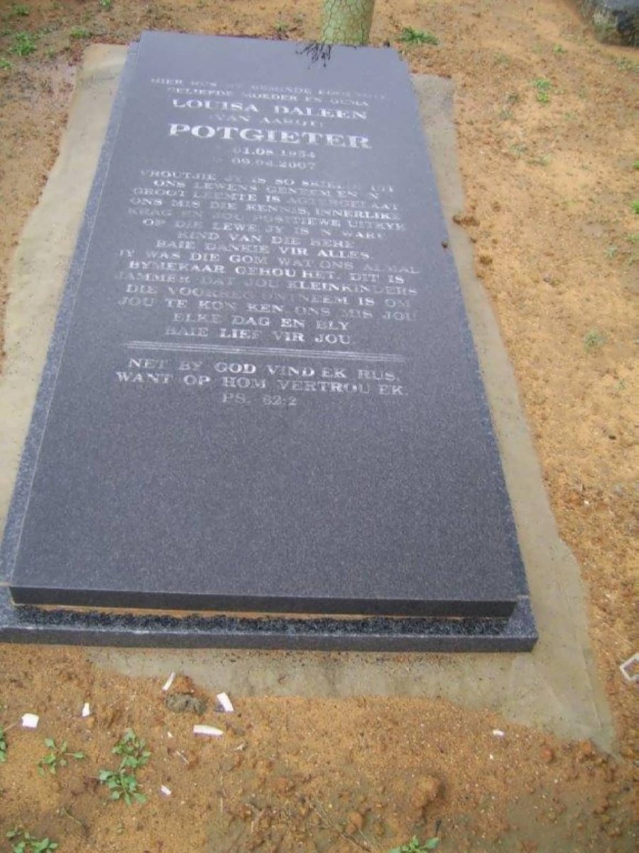 POTGIETER Louisa Daleen nee VAN AARDT 1954-2007