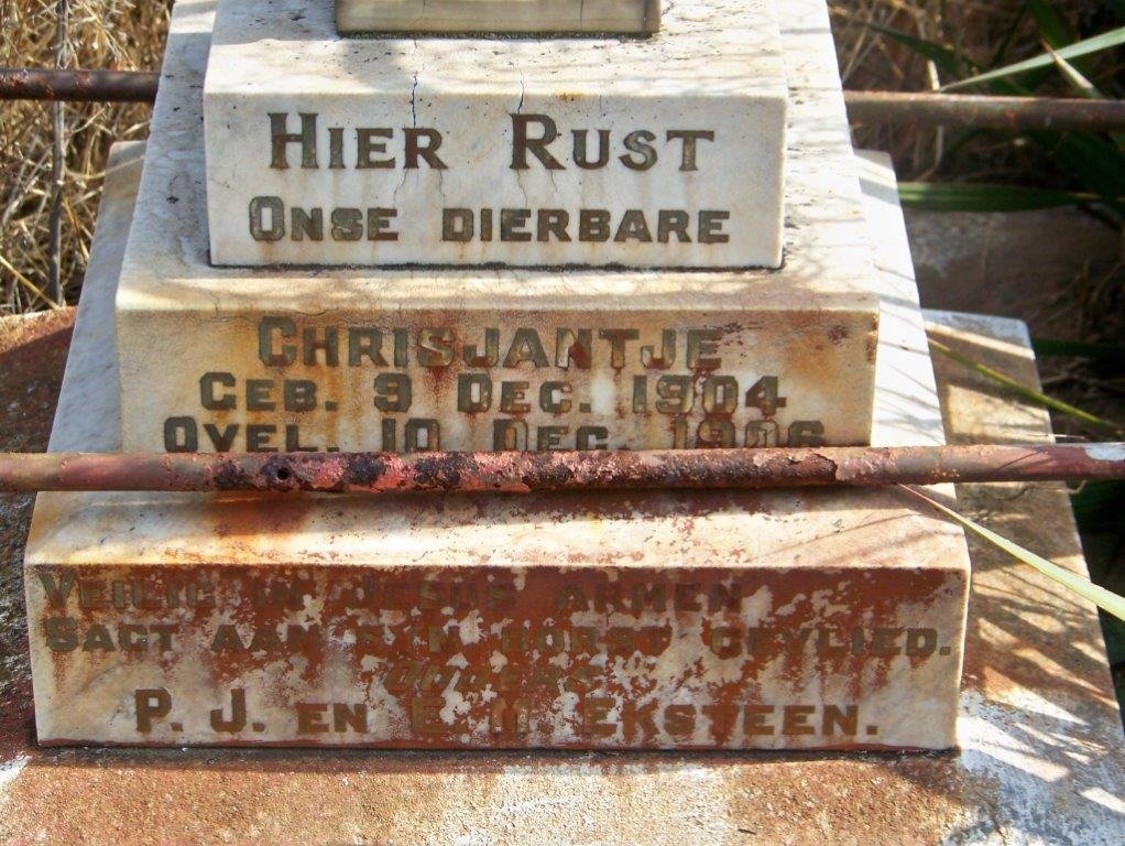 EKSTEEN Chrisjantje 1904-1906