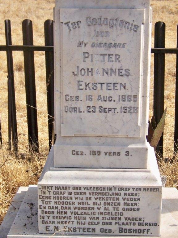EKSTEEN Pieter Johannes 1865-1928