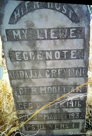 GREYLING Alida J.J.A. nee MOOLMAN 1916-1935