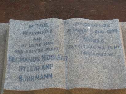 BUHRMANN Hermanus Nicolaas Steenkamp 1913-1949